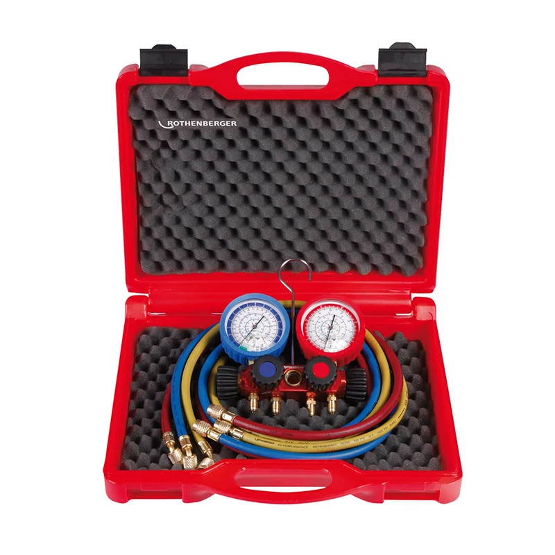 Rothenberger 4-utas szervizcsaptelep készlet II Plus R410A és R32