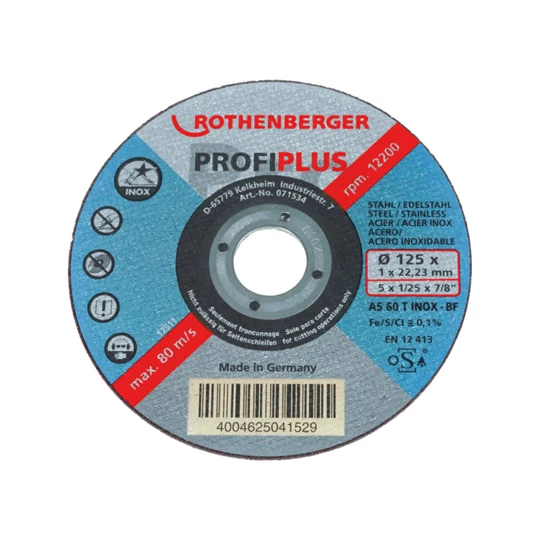 Rothenberger Inox Profi Plus 10db vágókorong 125x1x22mm
