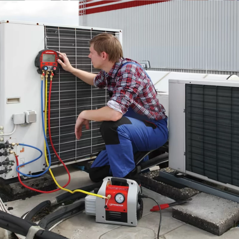 Rothenberger ROAIRVAC R32 6.0 kétlépcsős vákuumszivattyú 170l/min