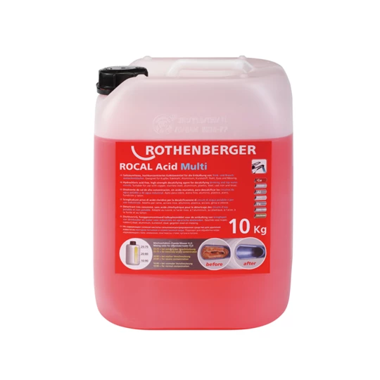 Rothenberger ROCAL Acid Multi vízkőmentesítő vegyszer, 10 kg
