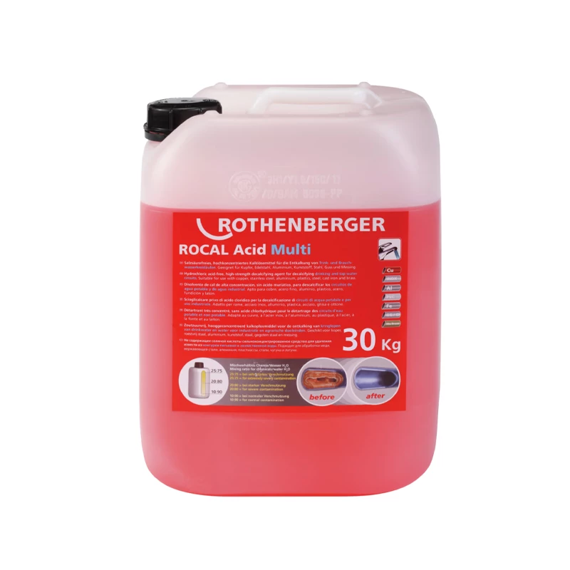 Rothenberger ROCAL Acid Multi vízkőmentesítő vegyszer, 30 kg