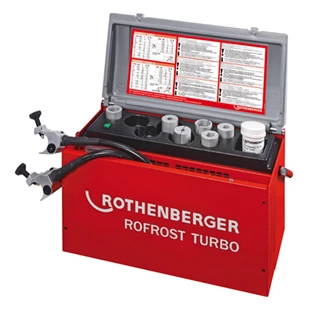 Rothenberger ROFROST TURBO R290 csőfagyasztó készülék, 2" + 8 szűkítőbetét