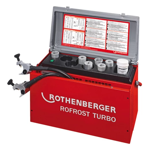 Rothenberger ROFROST TURBO R290 csőfagyasztó készülék, 2" + 8 szűkítőbetét