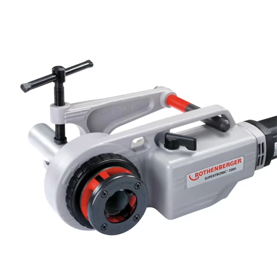 Rothenberger SUPERTRONIC 2000 elektromos menetmetsző alapgép, ROCASE-ben, ROFIX adapter