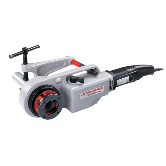 Rothenberger SUPERTRONIC 2000 elektromos menetmetsző alapgép, ROCASE-ben, ROFIX adapter