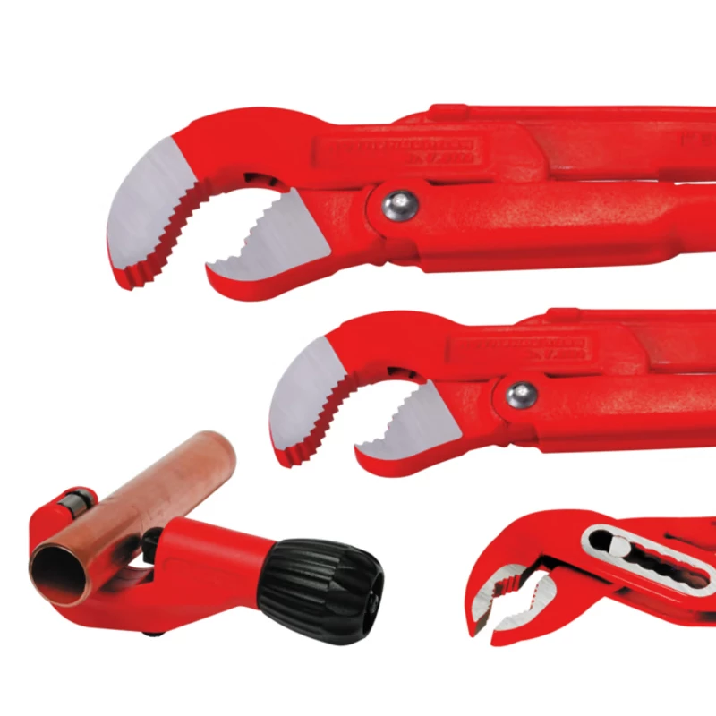 Rothenberger fogókészlet SANITER, sarokcsőfogó 1"-6/4" + vízpumpafogó SP 10" + Tube Cutter 35 rézcsőlevágó