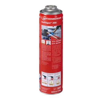 Rothenberger gázpalack, Multigas 300/ 600 ml
