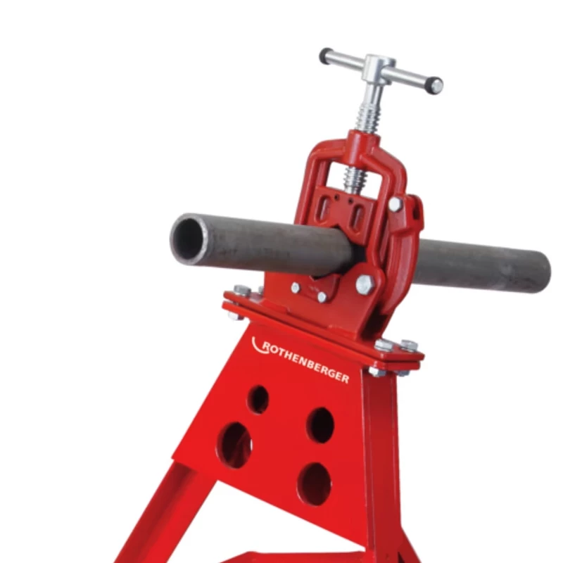Rothenberger tábori csősatu, háromlábú munkapad 1/8"-2" satuval, összecsukható