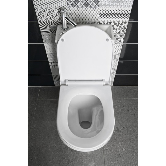 Sapho Aqualine Hygie monoblokkos wc, alsó/hátsó kifolyású, wc-ülőke nélkül, mosdóval