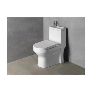 Sapho Aqualine Hygie monoblokkos WC, hátsó kifolyású, wc-ülőkével, mosdóval