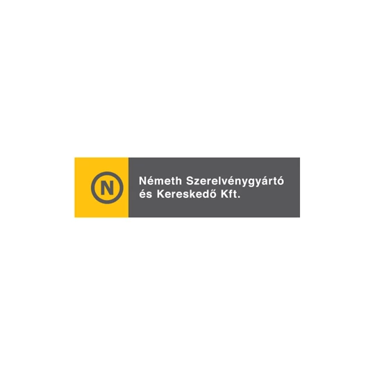 Sárgaréz közcsavar, 1", egy oldalon tömítő-peremes, ónozott, Németh