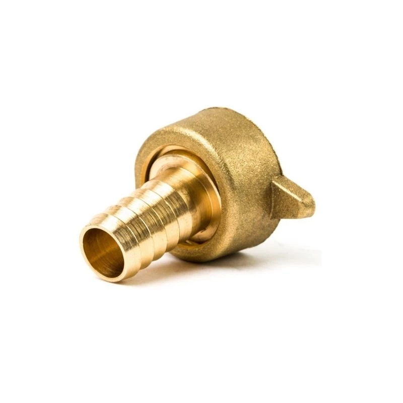 Sárgaréz tömlővég  1/2"-3/4"  hollandis  Velekey
