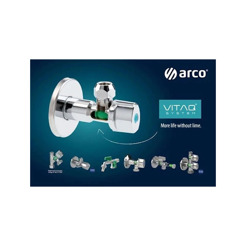 Sarokszelep szűrős 1/2"-3/8" Arco