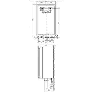 Saunier Duval HA 12-5 WSB split kompakt, tárolós beltéri egység HA 10-5 OS/HA 12-5 OS 230V hőszivattyúhoz
