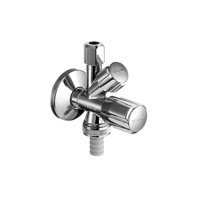 Schell Comfort kombinált sarokszelep 1/2"-3/8"-3/4" 