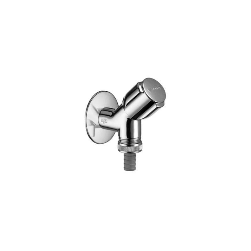 Schell Comfort mosógéptöltő 1/2"-3/4" sarokszelep visszafolyásgátlóval, ferdeülésű, készülékcsatlakozó 