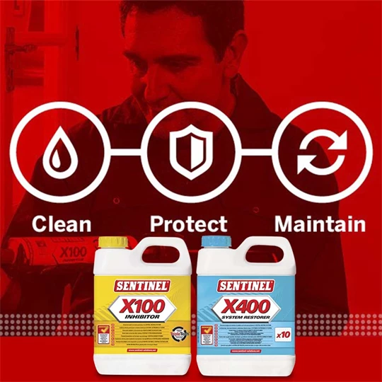 Sentinel X400/1 iszapeltávolító és tisztító adalék régi rendszerekhez, 1 liter
