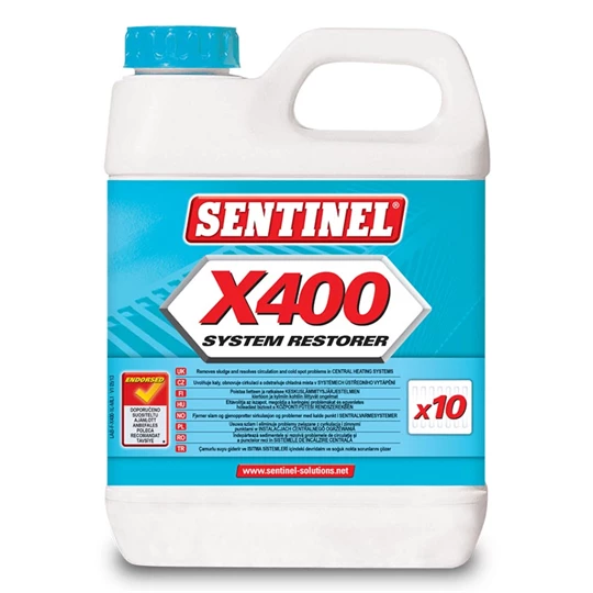 Sentinel X400/1 iszapeltávolító és tisztító adalék régi rendszerekhez, 1 liter
