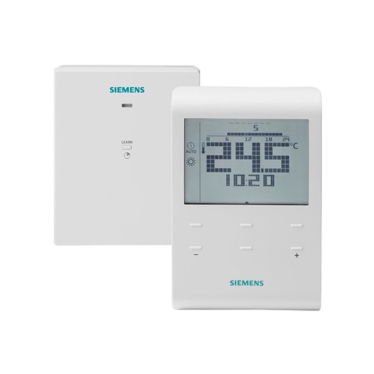 Siemens RDD100.1RFS vezeték nélküli digitális termosztát szett, LCD kijelzővel