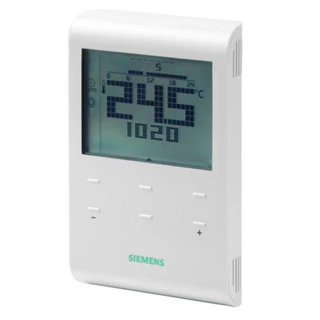 Siemens RDE100.1RFS heti időprogramos vezeték nélküli termosztát szett, LCD kijelzővel