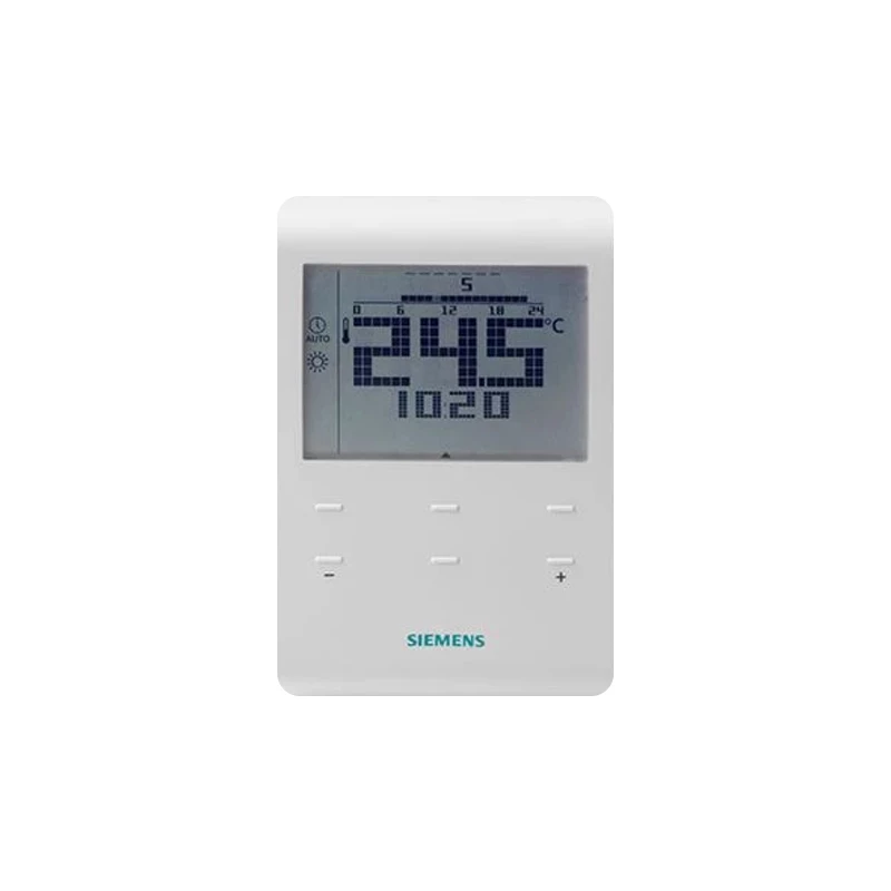 Siemens RDE100.1 vezetékes programozható termosztát, LCD kijelzővel, elemes