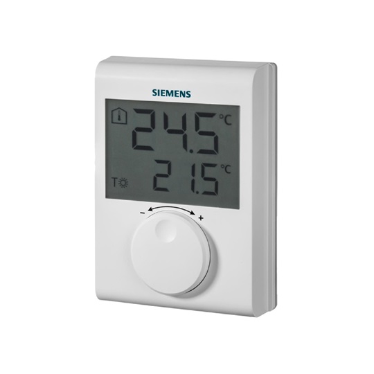 Siemens RDH100 vezetékes digitális termosztát LCD kijelzővel, elemes