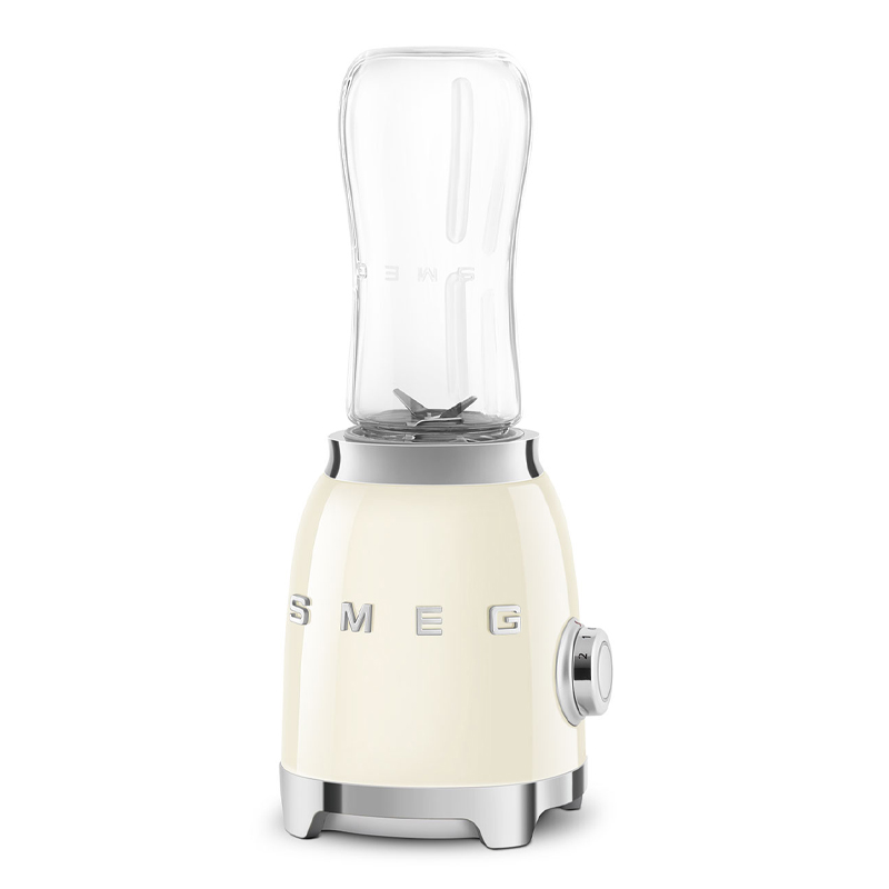 Smeg egyszemélyes turmixgép, 50-es évek retro design, 0,6 liter, 300 W, 2 fokozat, bézs