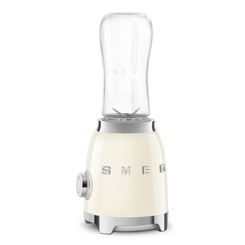 Smeg egyszemélyes turmixgép, 50-es évek retro design, 0,6 liter, 300 W, 2 fokozat, bézs