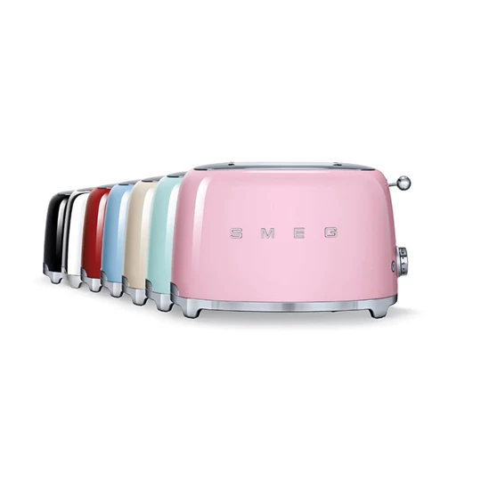 Smeg retro 2-szeletes kenyérpirító, rosegold