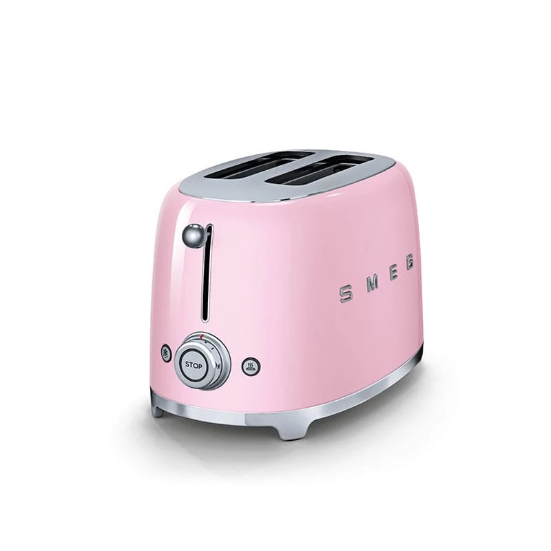 Smeg retro 2-szeletes kenyérpirító, rózsaszín