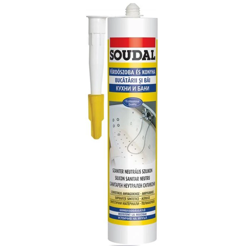 Soudal szilikon neutrális transz 300 ml
