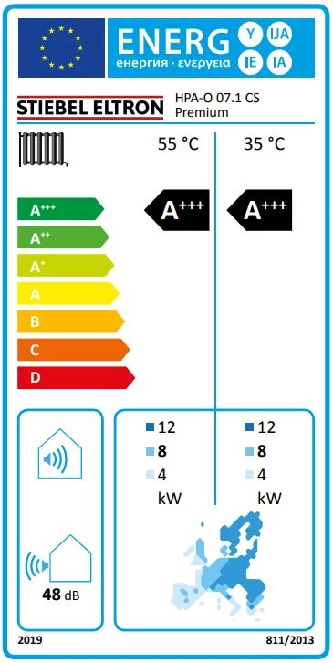 Stiebel Eltron HPA-O 07.1 CS Premium inverteres monoblokkos levegő/víz hőszivattyú