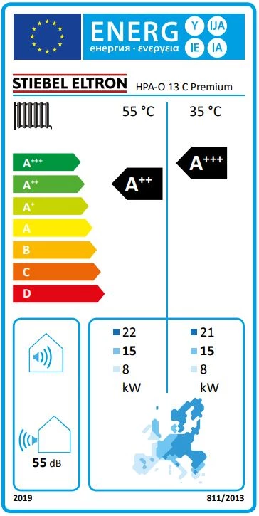 Stiebel Eltron HPA-O 13 C Premium inverteres monoblokkos levegő/víz hőszivattyú