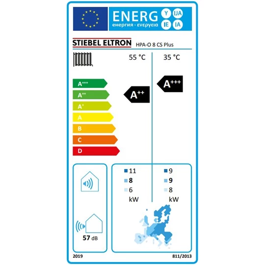 Stiebel Eltron HPA-O 8 CS Plus monoblokkos levegő/víz hőszivattyú