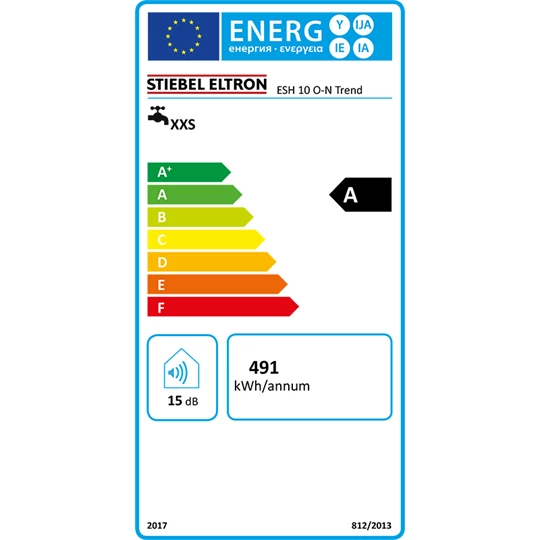 Stiebel Eltron elektromos tárolós vízmelegítő, pult fölé szerelhető, alsó csatlakozás, ESH 10 O-N Trend +A, csapteleppel