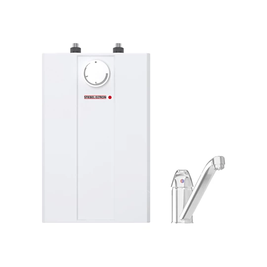 Stiebel Eltron elektromos tárolós vízmelegítő, pult alá szerelhető, felső csatlakozás, ESH 5 U-N Trend +A, csapteleppel