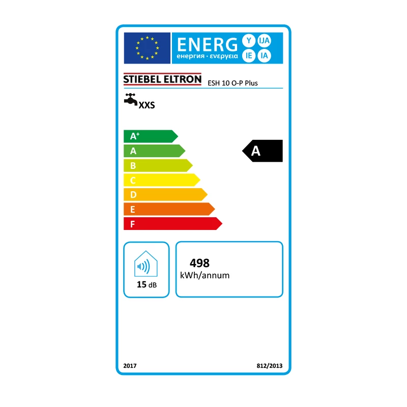 Stiebel Eltron ESH 10 U-P Plus elektromos vízmelegítő, felsős, alsó csatlakozás, 2 kW, 10 L