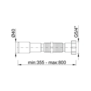 Styron Jolly Flex 5/4"  32-40 vastag