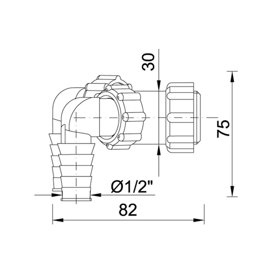 Styron Y bekötőcső komplett