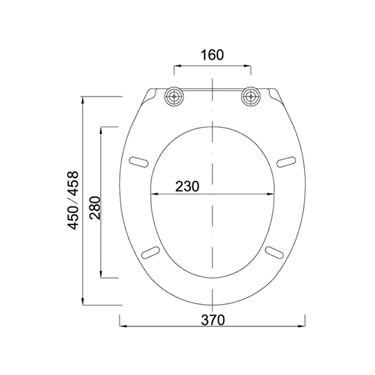 Styron wc ülőke, Tisza, erősített műanyag, RM zsanérral