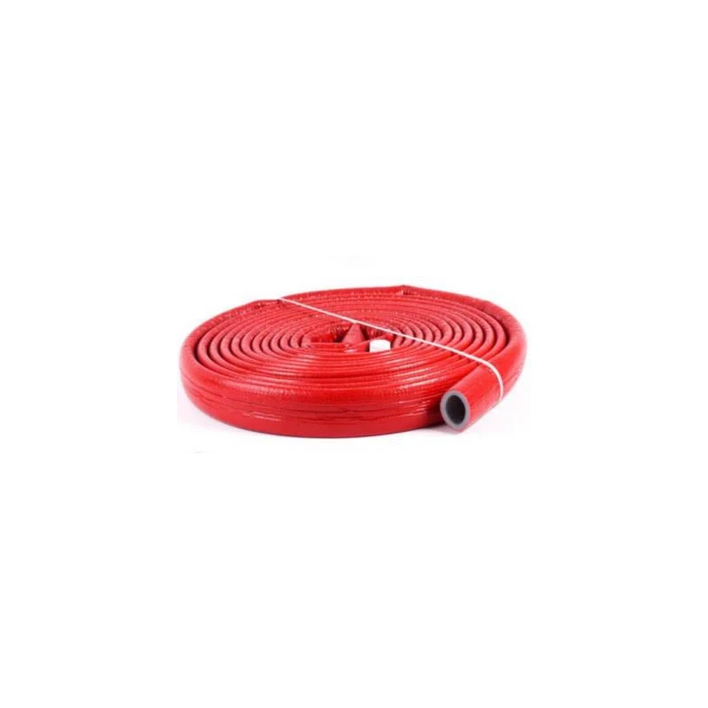 Szigetelő csőhéj, PE (szürke/piros), tekercses,  15 /  6 mm (10 fm/tekercs), NMC Climaflex Basic Stabil