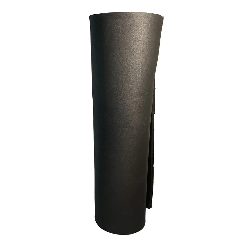 Szigetelő tekercselt lemez, kaucsuk (fekete),  19 mm, 1 m x 8 m ár=m2 NMC