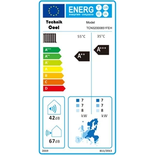 Technik Cool PRO split levegő-víz hőszivattyú,  8 kW, 1 fázisú, 230 V