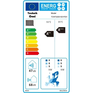 Technik Cool PRO split levegő-víz hőszivattyú beépített 185 literes HMV tárolóval, 10 kW, 1 fázisú, 230 V