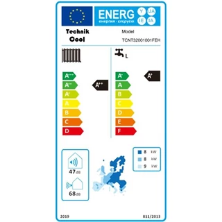 Technik Cool PRO split levegő-víz hőszivattyú beépített 185 literes HMV tárolóval, 10 kW, 1 fázisú, 230 V