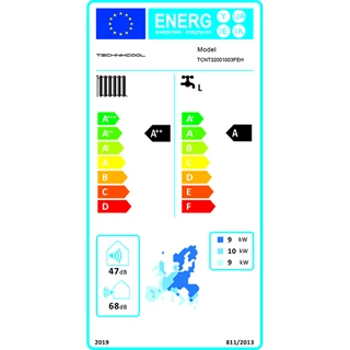 Technik Cool PRO split levegő-víz hőszivattyú beépített 185 literes HMV tárolóval, 10 kW, 3 fázisú, 400 V