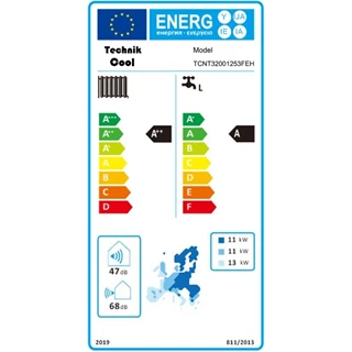 Technik Cool PRO split levegő-víz hőszivattyú beépített 185 literes HMV tárolóval, 12 kW, 3 fázisú, 400 V