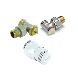 Technik Therm Senso radiátorszelep szett, sarok, M22 KM (radiátorszelep, visszatérő szelep, termosztát fej)