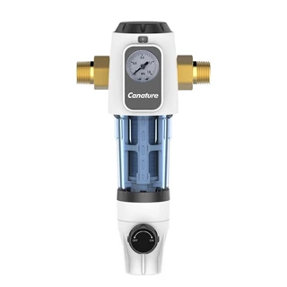 Technik Therm mechanikai ivóvíz szűrő+nyomásszab. 3/4" holl., 3 m3/h, 10 bar, 40 mikron, nyomásmérővel, nyomáscsökkentő