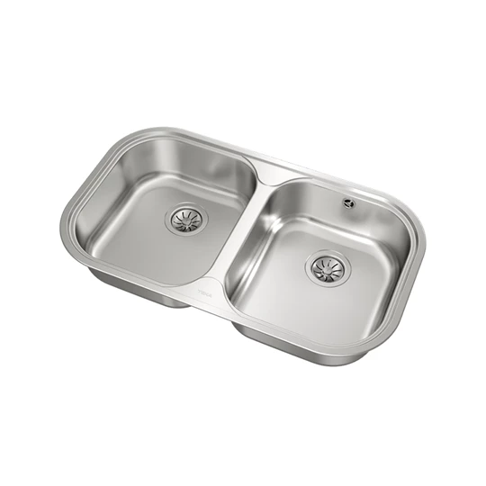 Teka rozsdamentes mosogatótálca, Stylo 2B, inox, fényes, 3˝" lefolyócsomag